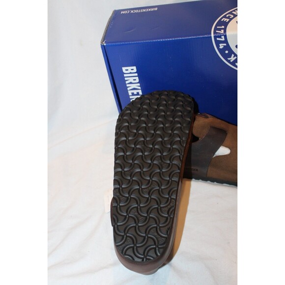 Birkenstock London Men\'s Mixed Leather Sandals Dark Tea EU 42 REGULAR $180 main image 6
